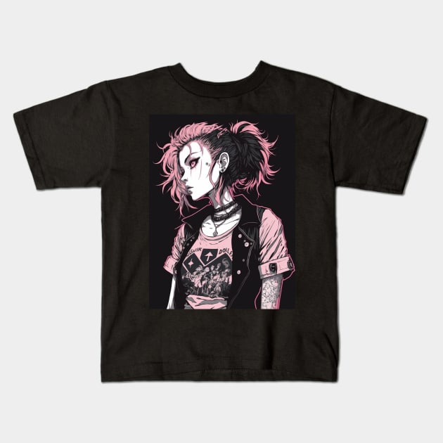 Pretty In Pink Kids T-Shirt by TorDynamics